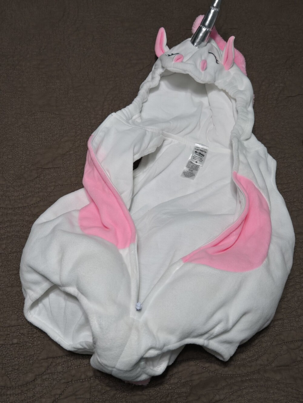 Baby Girl Little Unicorn Halloween Costume and Tights Set, 6m - 9m - Picture 6 of 15